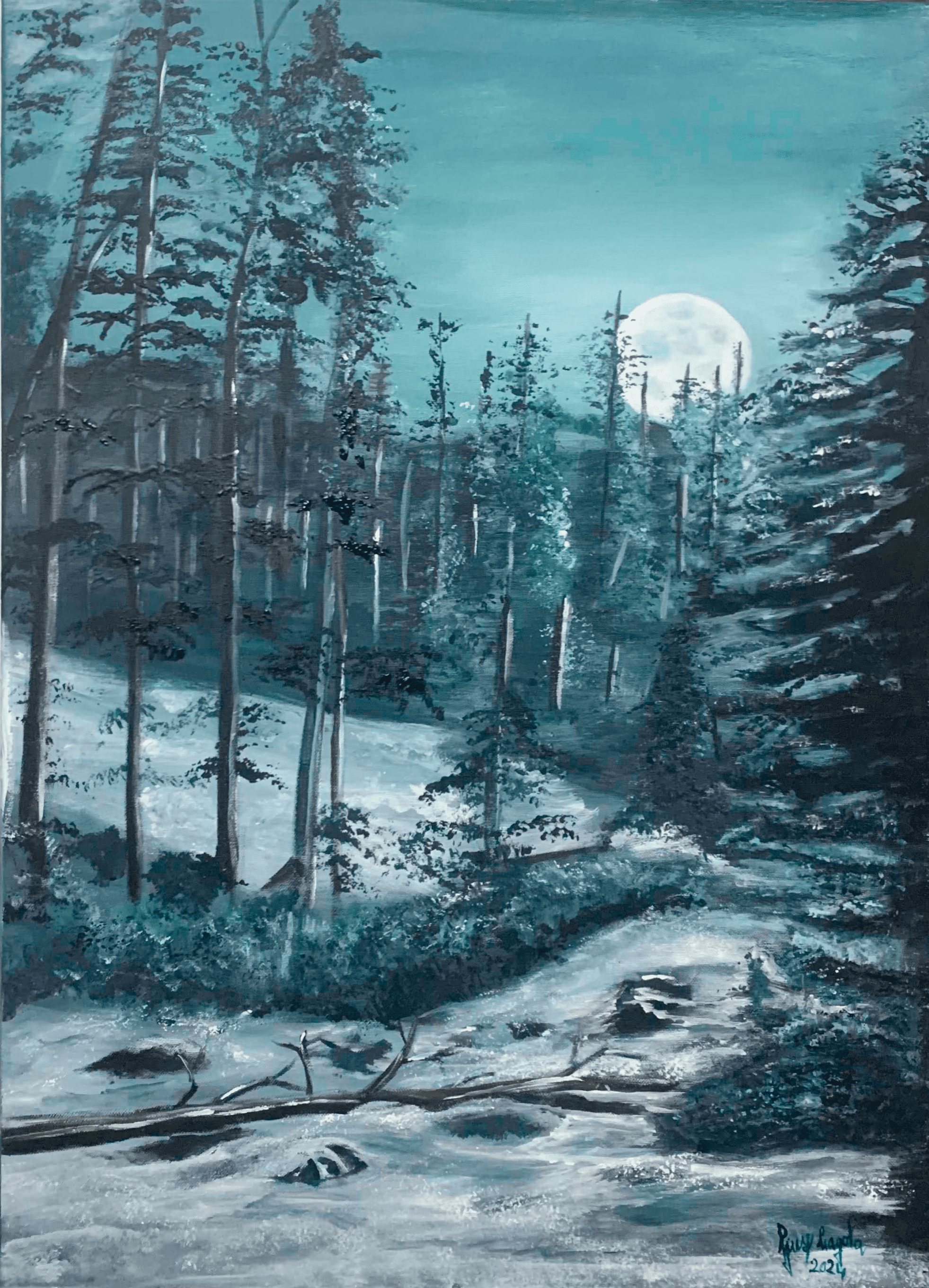 la-foresta–olio-su-tela-50×70